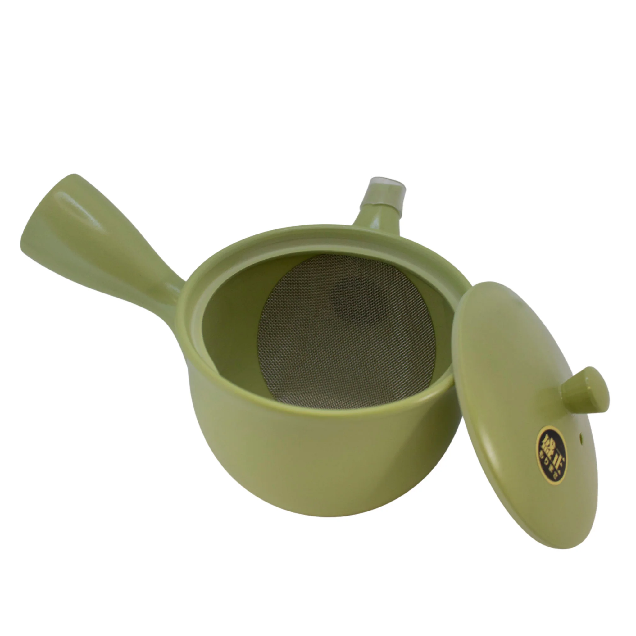 Cream Green Tokoname Teapot (Kyūsu ) - Image 3