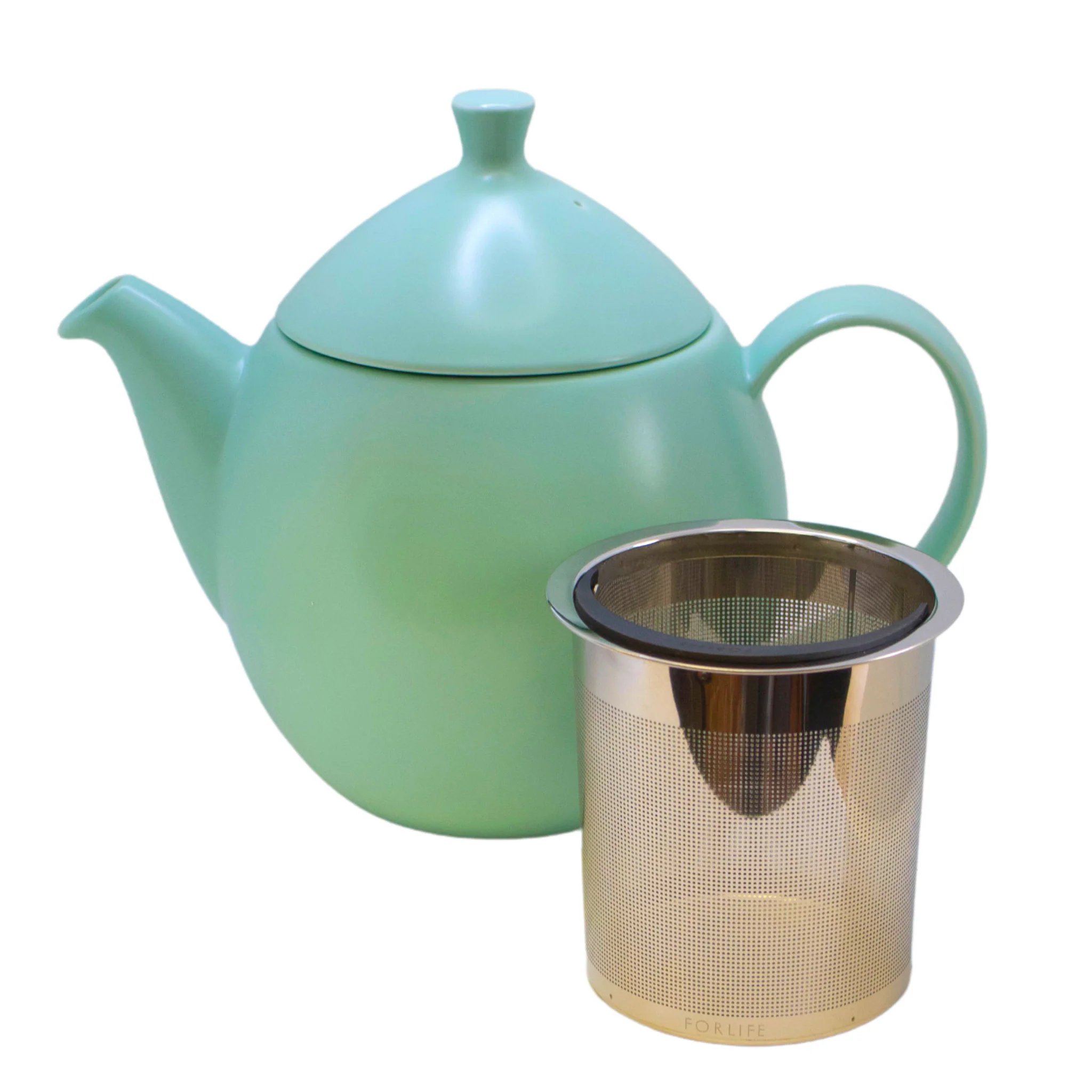 Dew Teapot 32oz - Minty Aqua - Image 2