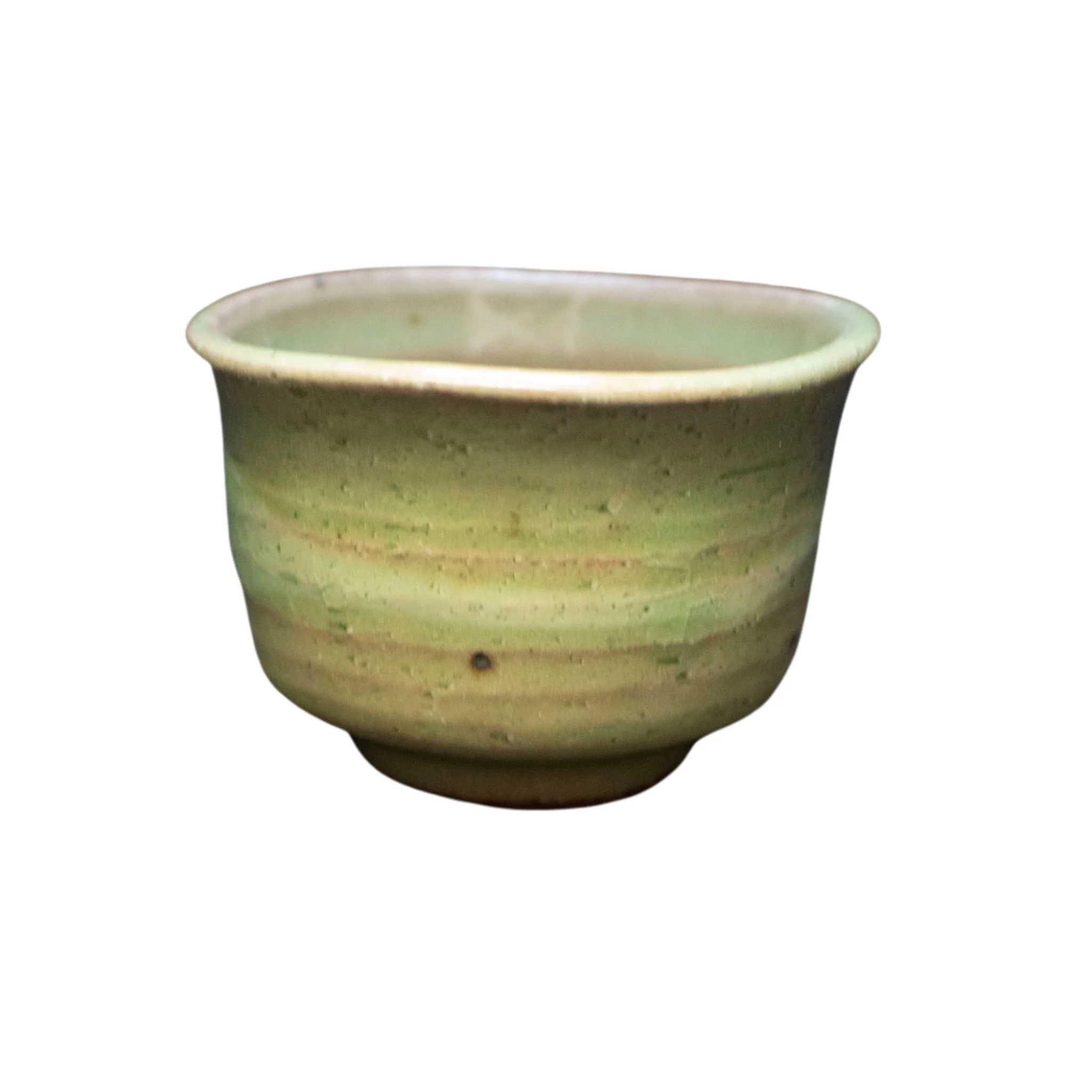 Hakeme Green Teacup (Yunomi) - Image 3