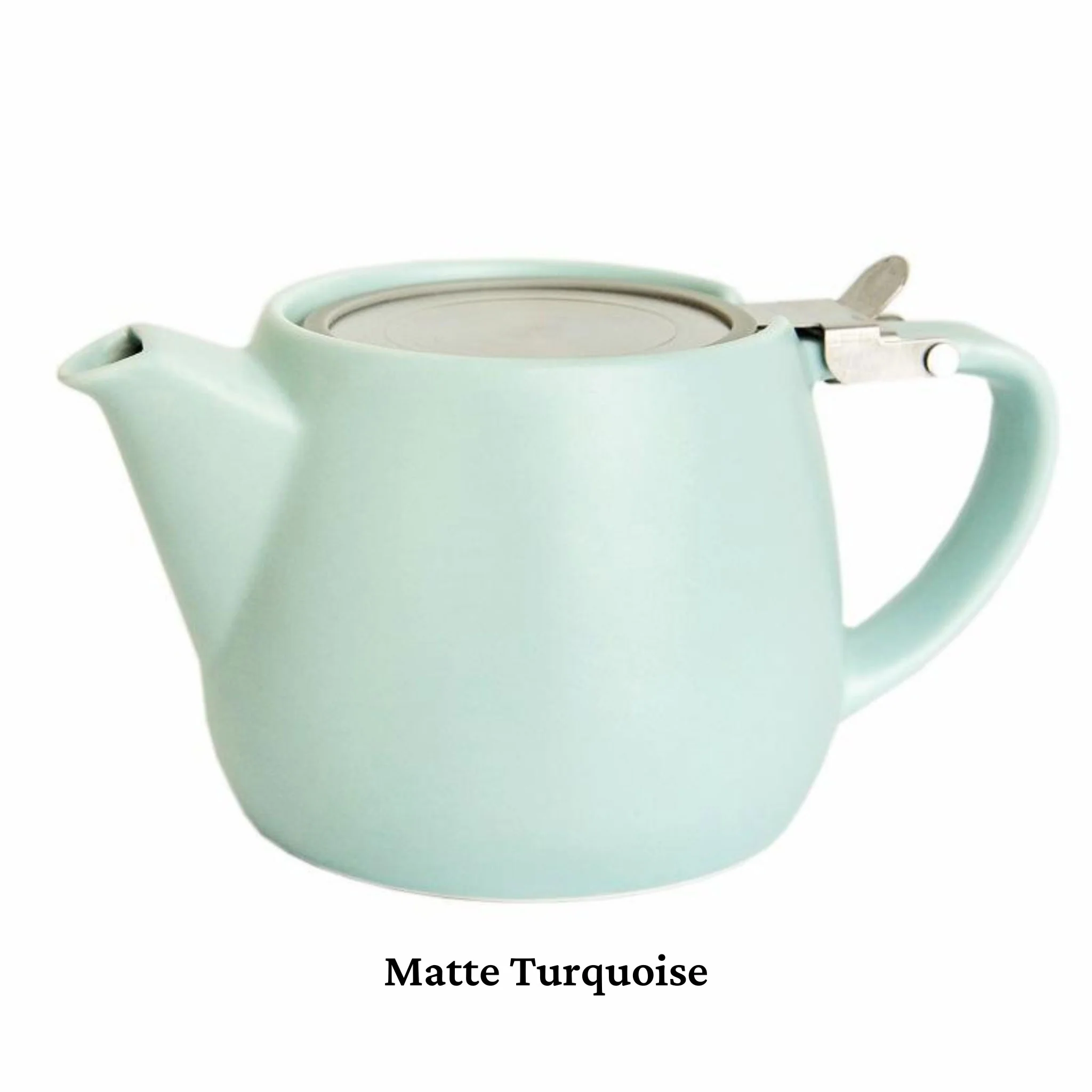 Pluto Teapot 16 oz - Matte Turquoise